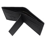 Darrahopens Men's Fashion > Accessories Mens Wallet Australian Kangaroo Leather Bifold Souvenir Gift Coin Card Holder, Midnight Black Textured