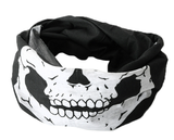 Darrahopens Men's Fashion > Accessories Neck Gaiter Tube Bandana Black Skull Jaw Design Head Scarf Face Cover Mask