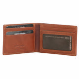 Darrahopens Men's Fashion > Accessories Pierre Cardin Mens Soft Italian Leather Slimline Bi-Fold Wallet - Cognac