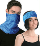 Darrahopens Men's Fashion > Accessories Seamless Tube Bandana Head Scarf Face Cover Mask Pattern Mask Neck Gaiter - Royal Blue
