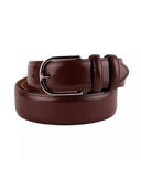Darrahopens Men's Fashion > Accessories Smooth Brown Calfskin Belt with Brass Buckle 115 cm Men