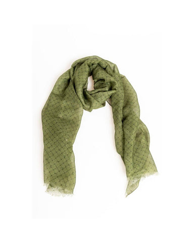 Darrahopens Men's Fashion > Accessories Trussardi Men's Green Modal Scarf - One Size