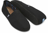 Darrahopens Men's Fashion > Casual Shoes TOMS Mens Canvas Epadrilles Alpargata Shoes Slip On Classic - Black On Black