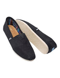 Darrahopens Men's Fashion > Casual Shoes TOMS Mens Canvas Espadrilles Alpargata Shoes Slip On Classic Flats - Black