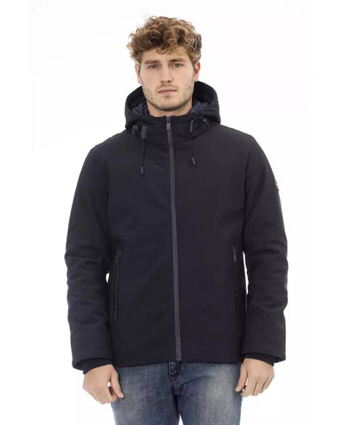 Darrahopens Men's Fashion > Coats & Jackets External Threaded Pocket Jacket with Logo Zipper Closure 3XL Men