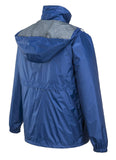 Darrahopens Men's Fashion > Coats & Jackets HUSKI STRATUS RAIN JACKET Waterproof Workwear Concealed Hood Windproof Packable - Cobalt - 5XL