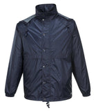 Darrahopens Men's Fashion > Coats & Jackets HUSKI STRATUS RAIN JACKET Waterproof Workwear Concealed Hood Windproof Packable - Navy Blue - 3XL