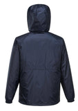 Darrahopens Men's Fashion > Coats & Jackets HUSKI STRATUS RAIN JACKET Waterproof Workwear Concealed Hood Windproof Packable - Navy Blue - 3XL