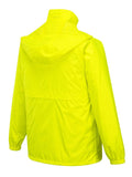 Darrahopens Men's Fashion > Coats & Jackets HUSKI STRATUS RAIN JACKET Waterproof Workwear Concealed Hood Windproof Packable - Yellow Fluro - L