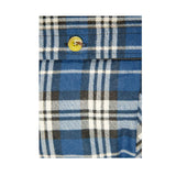 Darrahopens Men's Fashion > Coats & Jackets Jacksmith Quilted Flannelette Shirt Mens Jacket 100% Cotton Padded Warm Winter Flannel - Navy/Light Blue - S