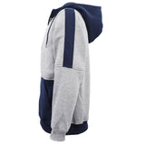 Darrahopens Men's Fashion > Coats & Jackets Men's Adult Full Zip Hoodie Jumper Active Two-Tone Jacket Coat Sports Zip Pocket, Navy, 3XL