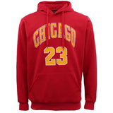 Darrahopens Men's Fashion > Coats & Jackets Men's Fleece Pullover Hoodie Jacket Sports Jumper Jersey Chicago Golden State, Red - Chicago 23, S