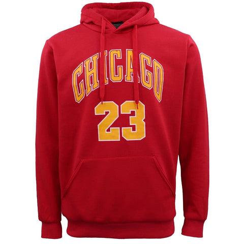Darrahopens Men's Fashion > Coats & Jackets Men's Fleece Pullover Hoodie Jacket Sports Jumper Jersey Chicago Golden State, Red - Chicago 23, S