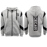 Darrahopens Men's Fashion > Coats & Jackets Men's Fleece Zip Up Hoodie Shirt Chicago Bulls 23 Michael Jordan Sweat Jacket, Red, XS