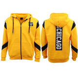Darrahopens Men's Fashion > Coats & Jackets Men's Fleece Zip Up Hoodie Shirt Chicago Bulls 23 Michael Jordan Sweat Jacket, Yellow, 3XL