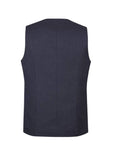 Darrahopens Men's Fashion > Coats & Jackets Mens Bamboo Blend Longline Vest Waistcoat w/ Stretch Business Forrnal Dress - Navy - 117