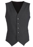 Darrahopens Men's Fashion > Coats & Jackets Mens Wool Blend Vest w/ Knitted Back Waistcoat Sleeveless Wool Blend - Charcoal - 112