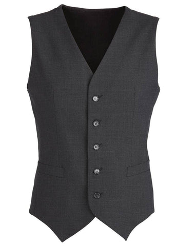 Darrahopens Men's Fashion > Coats & Jackets Mens Wool Blend Vest w/ Knitted Back Waistcoat Sleeveless Wool Blend - Charcoal - 112