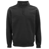Darrahopens Men's Fashion > Coats & Jackets New Men's Unisex Adult Half-Zip Fleece Jumper Pullover Stand Collar Jacket Shirt, Black, 3XL