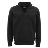 Darrahopens Men's Fashion > Coats & Jackets New Men's Unisex Adult Half-Zip Fleece Jumper Pullover Stand Collar Jacket Shirt, Black, XS