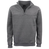 Darrahopens Men's Fashion > Coats & Jackets New Men's Unisex Adult Half-Zip Fleece Jumper Pullover Stand Collar Jacket Shirt, Dark Grey, 2XL