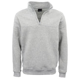 Darrahopens Men's Fashion > Coats & Jackets New Men's Unisex Adult Half-Zip Fleece Jumper Pullover Stand Collar Jacket Shirt, Light Grey, L