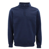 Darrahopens Men's Fashion > Coats & Jackets New Men's Unisex Adult Half-Zip Fleece Jumper Pullover Stand Collar Jacket Shirt, Navy, S