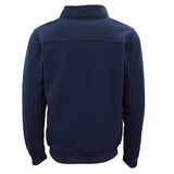 Darrahopens Men's Fashion > Coats & Jackets New Men's Unisex Adult Half-Zip Fleece Jumper Pullover Stand Collar Jacket Shirt, Navy, S