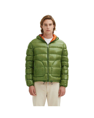 Darrahopens Men's Fashion > Coats & Jackets Reversible Hooded Down Jacket with Zip Closure L Men
