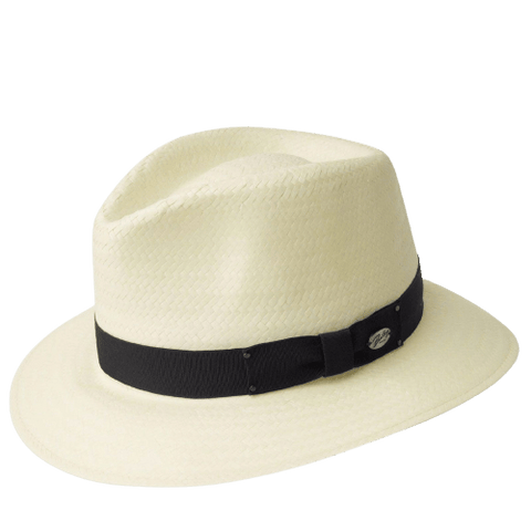Darrahopens Men's Fashion > Hats & Caps BAILEY Spencer Lite Straw Hat Summer Sun MADE IN USA Trilby Fedora 63200 - Natural - L