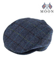 Darrahopens Men's Fashion > Hats & Caps DENTS Abraham Moon Tweed Flat Cap Wool Ivy Hat Driving Cabbie Quilted 1-3038 - Blue - X-Large