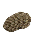 Darrahopens Men's Fashion > Hats & Caps DENTS Abraham Moon Tweed Flat Cap Wool Ivy Hat Driving Cabbie Quilted 1-3038 - Brown - X-Large