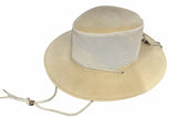 Darrahopens Men's Fashion > Hats & Caps Dents Cooler Western Wide Brim Hat Sun Summer Outback Breathable - Stone - Medium