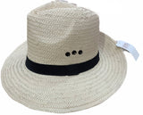 Darrahopens Men's Fashion > Hats & Caps Dents DENTS Woven Paper Straw Panama Hat Trilby Fedora - L/XL (One Size)