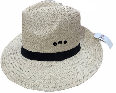 Darrahopens Men's Fashion > Hats & Caps Dents DENTS Woven Paper Straw Panama Hat Trilby Fedora - L/XL (One Size)