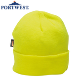 Darrahopens Men's Fashion > Hats & Caps PORTWEST InsulaTex Hi Vis Beanie Fleece Thermal Insulated Workwear Hat - Yellow