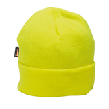 Darrahopens Men's Fashion > Hats & Caps PORTWEST InsulaTex Hi Vis Beanie Fleece Thermal Insulated Workwear Hat - Yellow