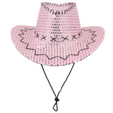 Darrahopens Men's Fashion > Hats & Caps Sequin Cowboy Hat Glitter Cap Western Trilby Shiny Cowgirl Dress Up Party Wear, Light Pink