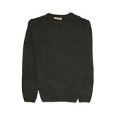 Darrahopens Men's Fashion > Knitwear & Sweaters 100% SHETLAND WOOL CREW Round Neck Knit JUMPER Pullover Mens Sweater Knitted - Plain Black - 6XL