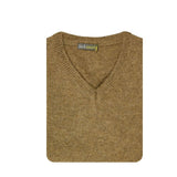 Darrahopens Men's Fashion > Knitwear & Sweaters 100% Shetland Wool V Neck Knit Jumper Pullover Mens Sweater Knitted - Nutmeg (23) - S