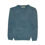 Darrahopens Men's Fashion > Knitwear & Sweaters 100% Shetland Wool V Neck Knit Jumper Pullover Mens Sweater Knitted - Sherwood (32) - XL
