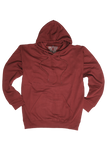 Darrahopens Men's Fashion > Knitwear & Sweaters Adult Mens 100% Cotton Fleece Hoodie Jumper Pullover Sweater Warm Sweatshirt - Maroon/Burgundy - XL