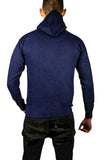 Darrahopens Men's Fashion > Knitwear & Sweaters Adult Mens 100% Cotton Fleece Hoodie Jumper Pullover Sweater Warm Sweatshirt - Navy - M
