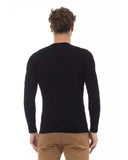 Darrahopens Men's Fashion > Knitwear & Sweaters Alpha Studio Men's Black Viscose Sweater - 52 IT