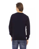 Darrahopens Men's Fashion > Knitwear & Sweaters Baldinini Crewneck Sweater with Metal Monogram M Men