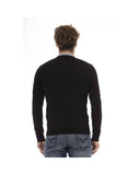 Darrahopens Men's Fashion > Knitwear & Sweaters Baldinini Trend Men's Black Wool Sweater - 54 IT