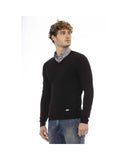 Darrahopens Men's Fashion > Knitwear & Sweaters Baldinini Trend Men's Black Wool Sweater - 54 IT