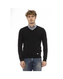 Darrahopens Men's Fashion > Knitwear & Sweaters Baldinini Trend Men's Black Wool Sweater - 54 IT