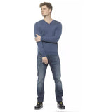 Darrahopens Men's Fashion > Knitwear & Sweaters Cashmere V-neck Sweater with Embroidered Logo L Men