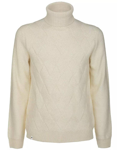 Darrahopens Men's Fashion > Knitwear & Sweaters Fred Mello Diamond Embroidered Turtleneck Sweater 2XL Men